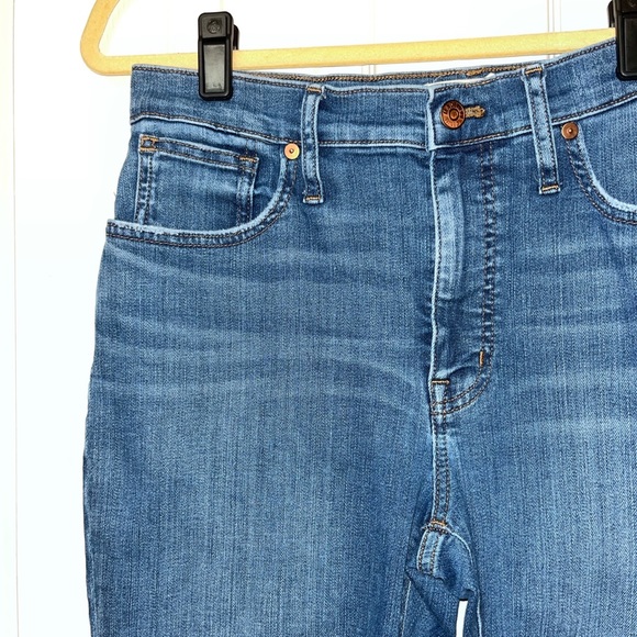 Madewell Distressed 9” Mid-Rise Skinny Jeans - Picture 6 of 12